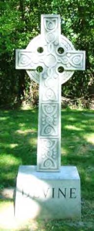 Celtic crosses headstone