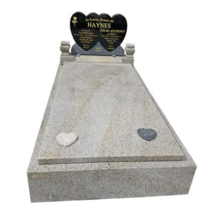 double heart headstone wholesale from china