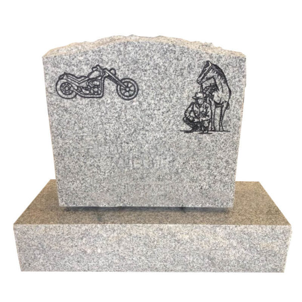 gray granite headstone