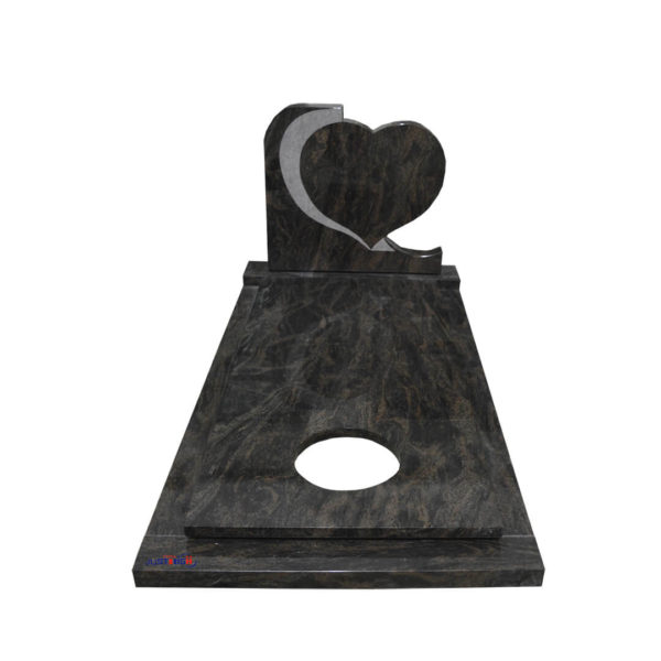 Heart shape tombstone design