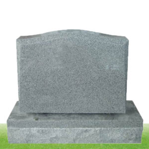 grey simple granite headstone design