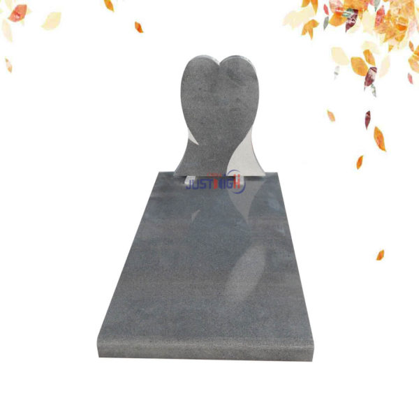 G654 granite headstone heart shape