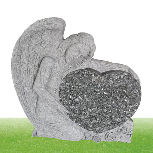 custom angel statue granite headstone wholesale
