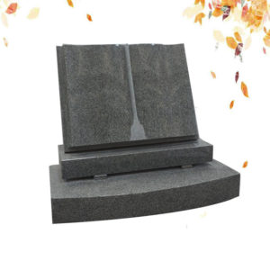 Book shape granite headstone