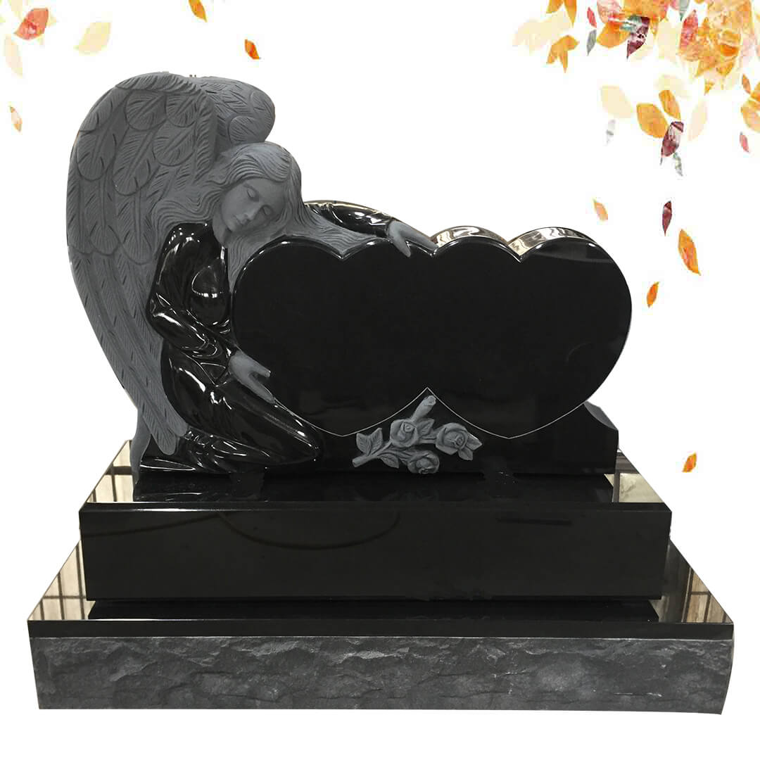 customization heart shape granite tombstone manufacturer