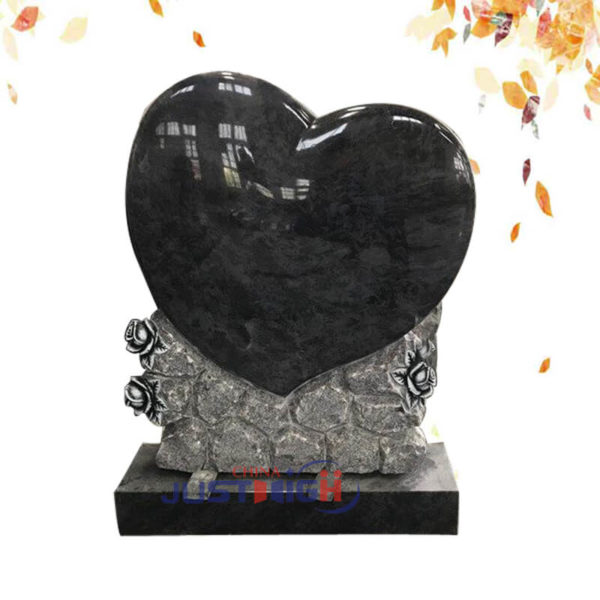 customize heart shape granite headstone supplier