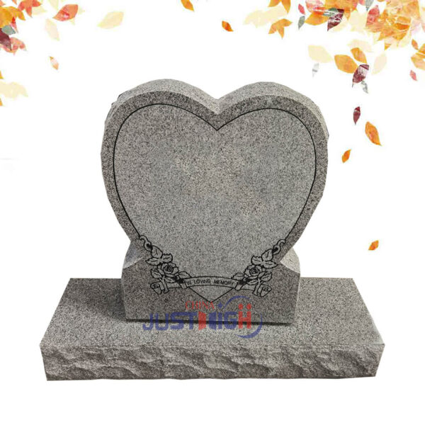 heart shape granite headstone wholesale