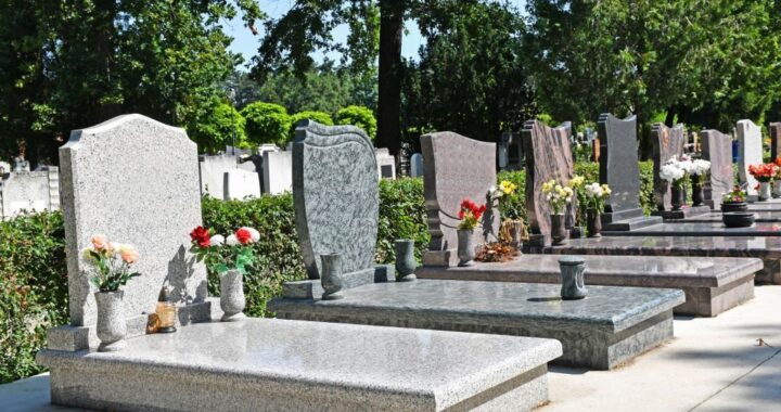 granite cemetery vases