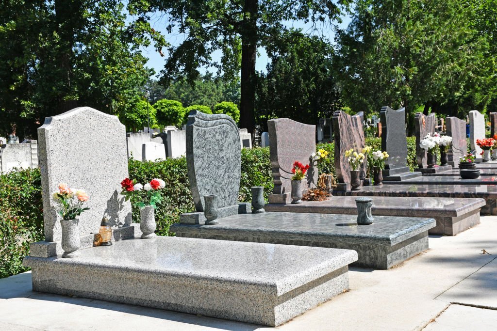 granite cemetery vases