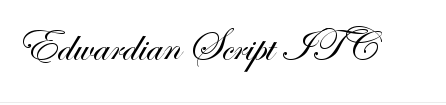 Edwardian Script font