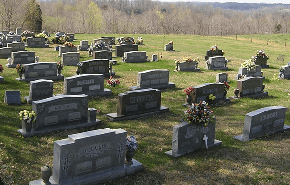 Christians upright headstone