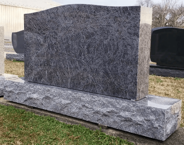 bahama blue granite headstone