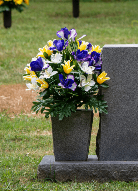 cemetery granite flower vase