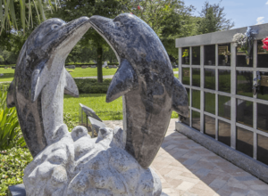 dolphin granite headstone wholesale