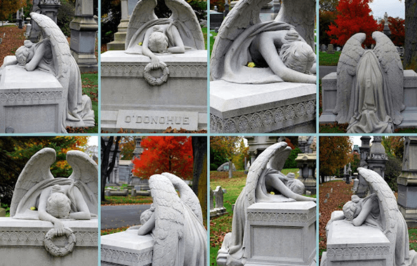 Granite Weeping Angel Headstones