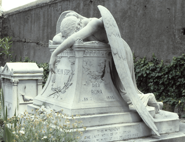 The Angel of Grief Weeping Angel Headstones