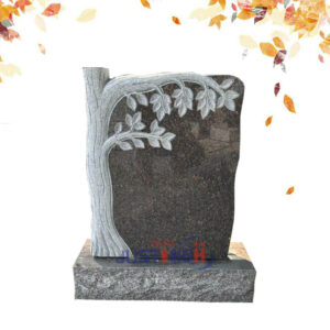 Tree trunk shape tombstone upright tombstone wholesale