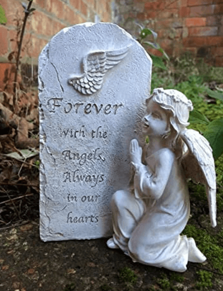 angel catholic headstone