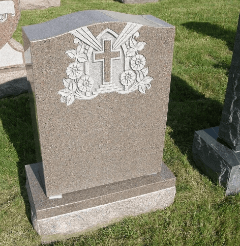 catholic cross headstone