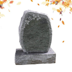 simple upright granite headstone-1