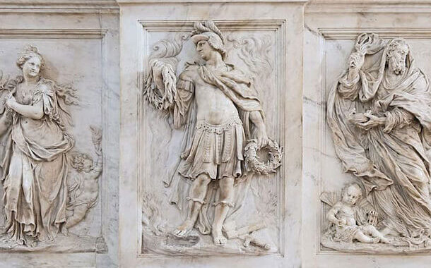 3 types of relief sculpture