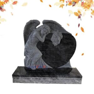 angel granite headstone-2