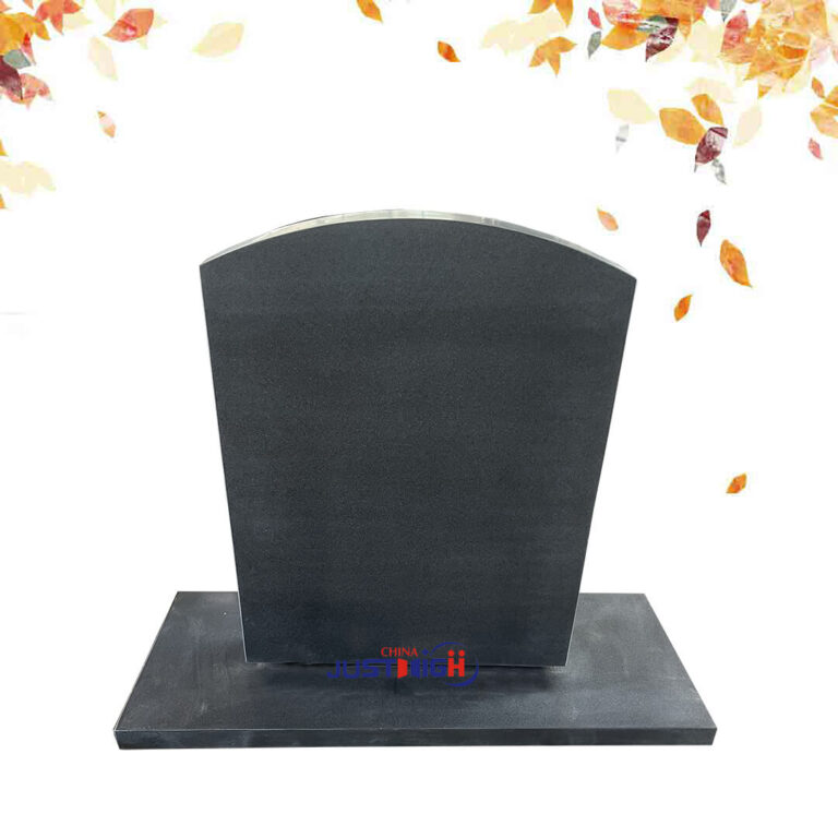 Honed India Black Granite Headstone Tombstone Wholesale