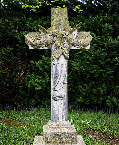 Cemetery_angel_headstone_cross_gravestone_monument