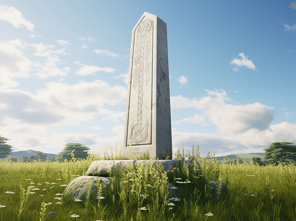 White_modern_obelisk_tombstone