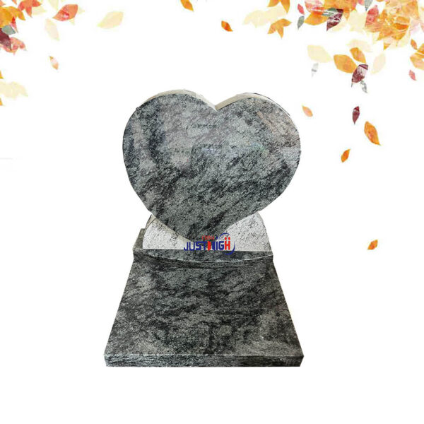 Olive Green heart shape headstone