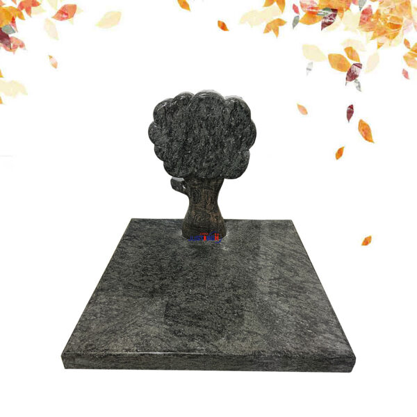 Tree shaped granite tombstone