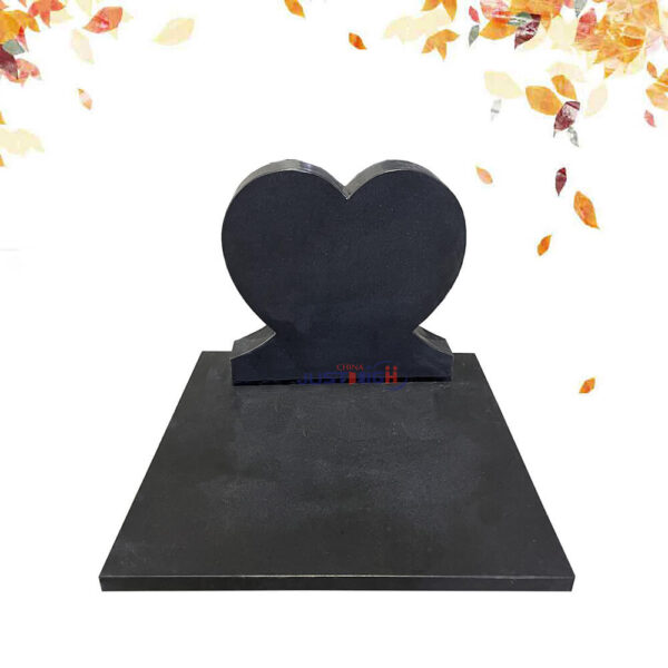 india black honed granite headstone