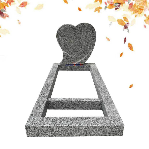 new G640 granite heart shape headstone