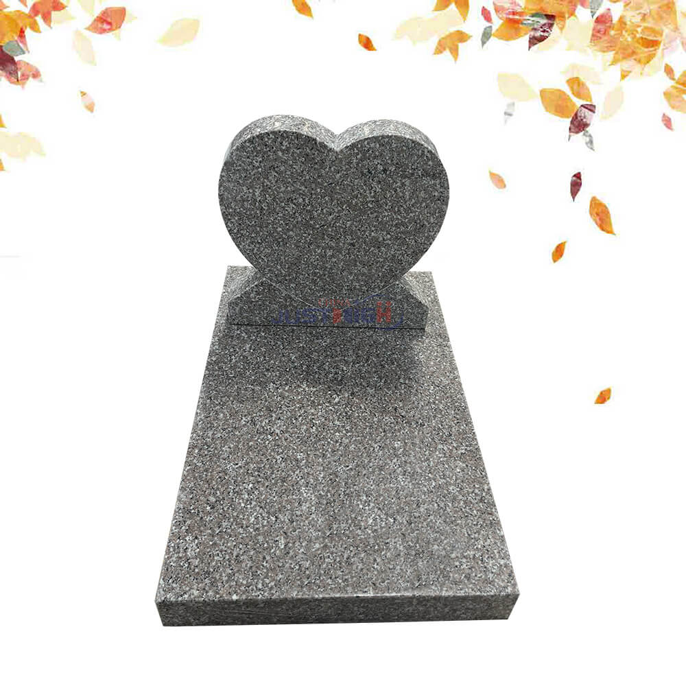 1072-1 G635 granite tombstone heart shape granite headstone G635 granite tombstone heart shape granite headstone