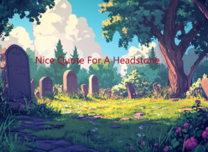 Nice Quote For A Headstone