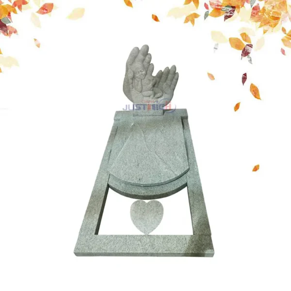 1237-1-Westcast-White-Westcast-White-granite-children_s-headstone-with-heart-shaped-memorial-stone
