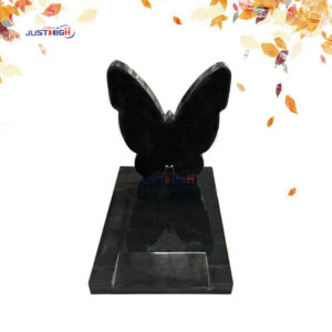 india black Granite Butterfly-Shaped Headstone