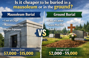 Is it cheaper to be buried in a mausoleum or in the ground