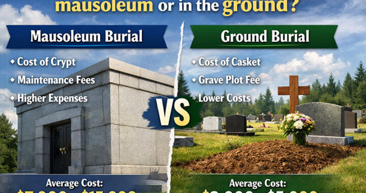 Is it cheaper to be buried in a mausoleum or in the ground