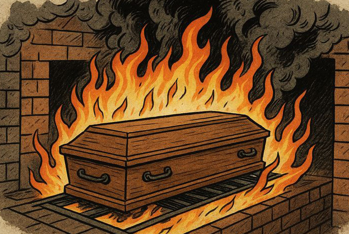 Why do funeral homes require even a simple casket for cremation2