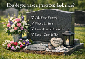 How do you make a gravestone look nice