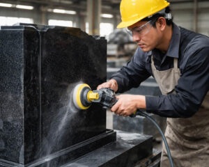 How to polish a granite headstone