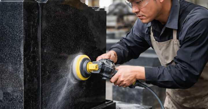 How to polish a granite headstone