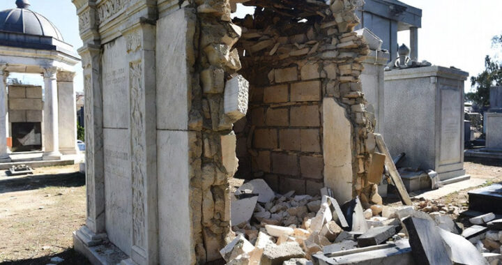 What happens if a mausoleum burial wall is destroyed