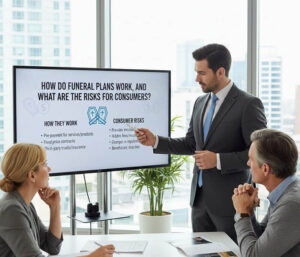 How do funeral plans work, and what are the risks for consumers3