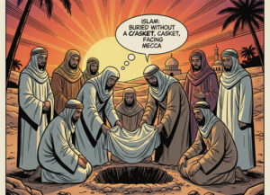 What religion buried without a casket3