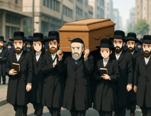 Why do Jews use the back of the shovel to fill in a grave2