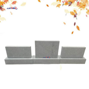 1587-1 G633 Honed granite headstone