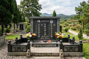 Can husband and wife be buried in the same grave