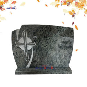 1594-1 Vert Maritaca granite cross headstone